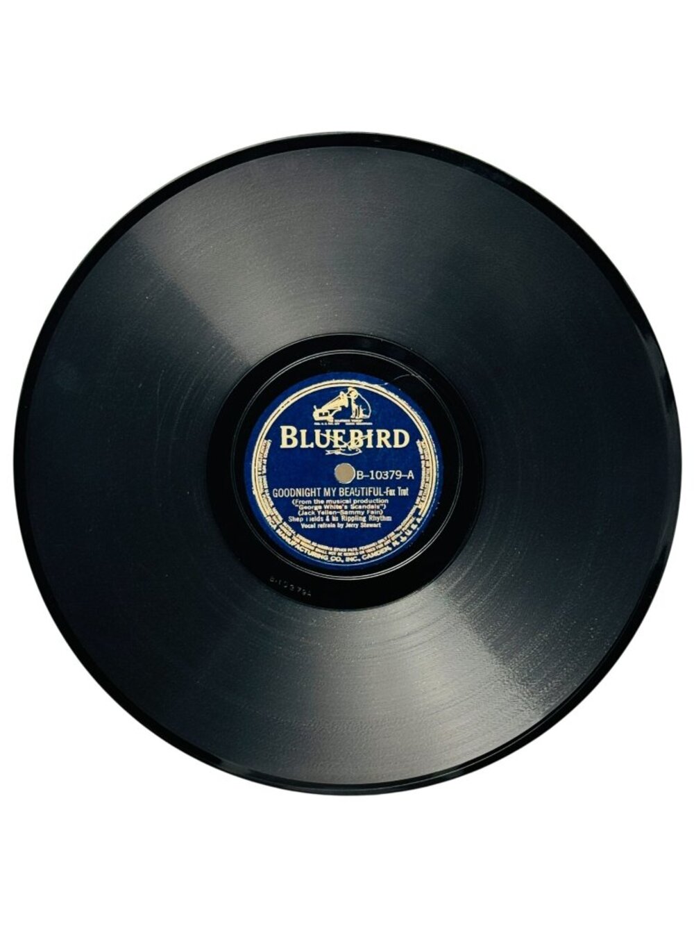 Shep Fields Goodnight My Beautiful 10 In Shellac 78 RPM Bluebird B-10379